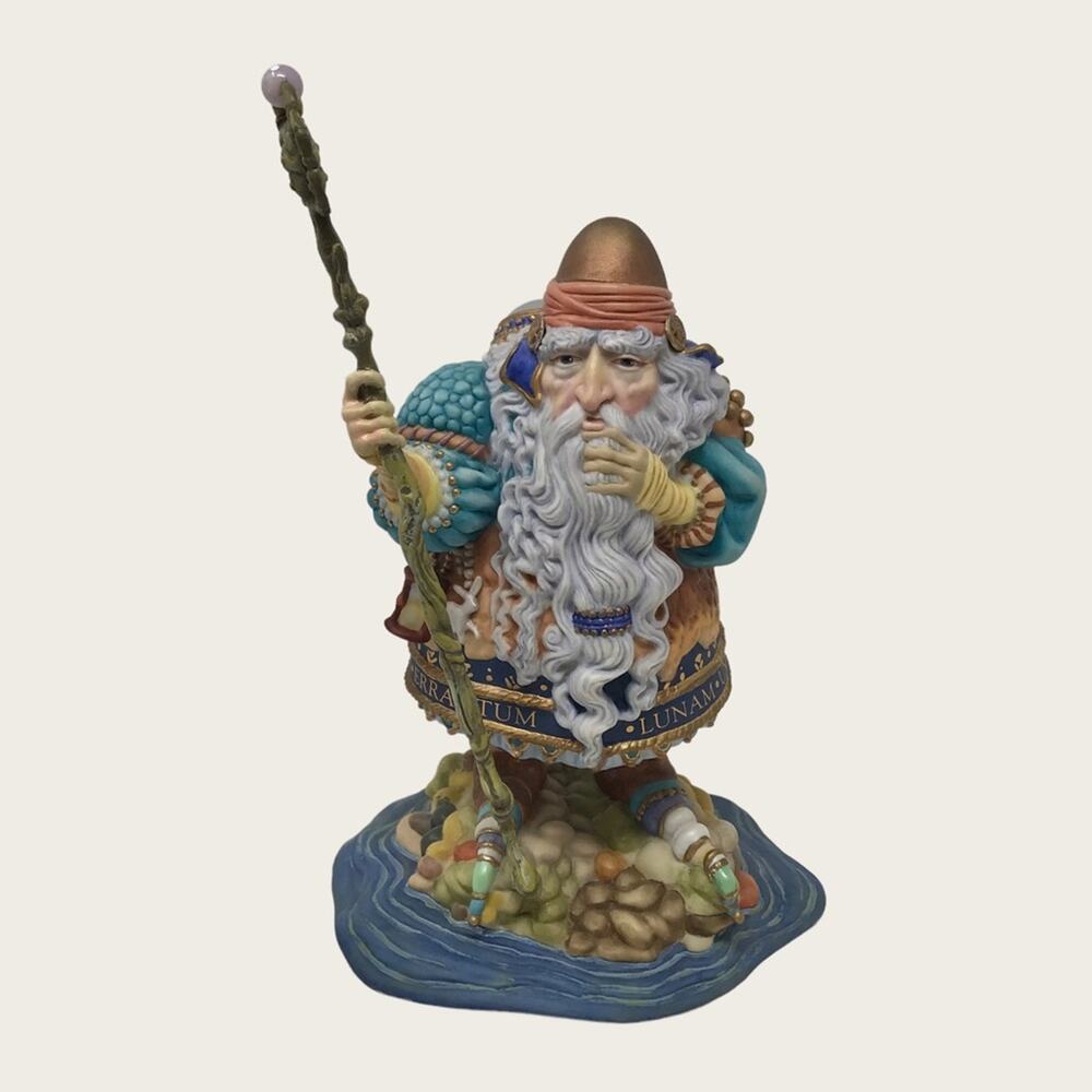 Greenwich Workshop Man Who Minds the Moon Fantasy Porcelain Figurine